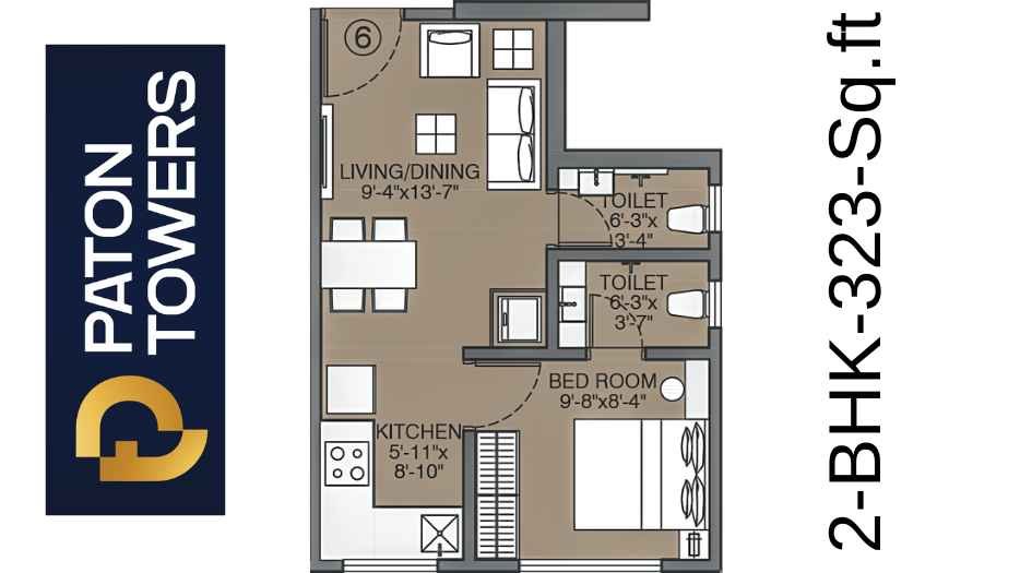 PATON-TOWERS-Floor-Plan-2-BHK-323-Sqft